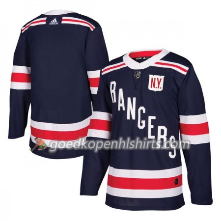 New York Rangers Blank 2018 Winter Classic Adidas Navy Blauw Authentic Shirt - Mannen